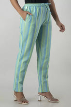 KANCHUK KHADI GREEN YELLOW PANTS