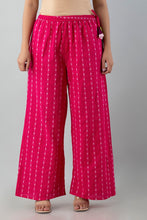 KANHUK RAYON PRINTED PINK PALAZZOS