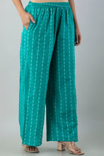 KANCHUK RAYON PRINTED TOURQUISES PALAZZOS