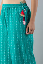 KANCHUK RAYON PRINTED TOURQUISES PALAZZOS