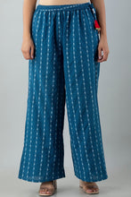 KANCHUK RAYON PRINTED LIGHT BLUE PALAZZOS