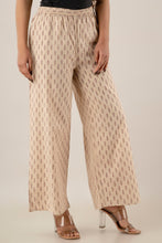 KANCHUK PRINTED KHADI BEAGE PALAZZOS