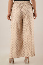 KANCHUK PRINTED KHADI BEAGE PALAZZOS