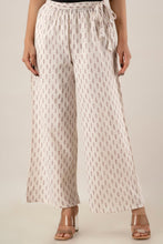 KANCHUK PRINTED KHADI OFFWHITE PALAZZOS