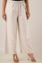 KANCHUK PRINTED KHADI OFFWHITE PALAZZOS