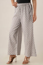 KANCHUK PRINTED KHADI GREY PALAZZOS