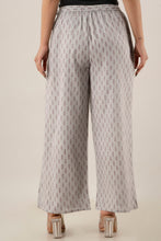 KANCHUK PRINTED KHADI GREY PALAZZOS