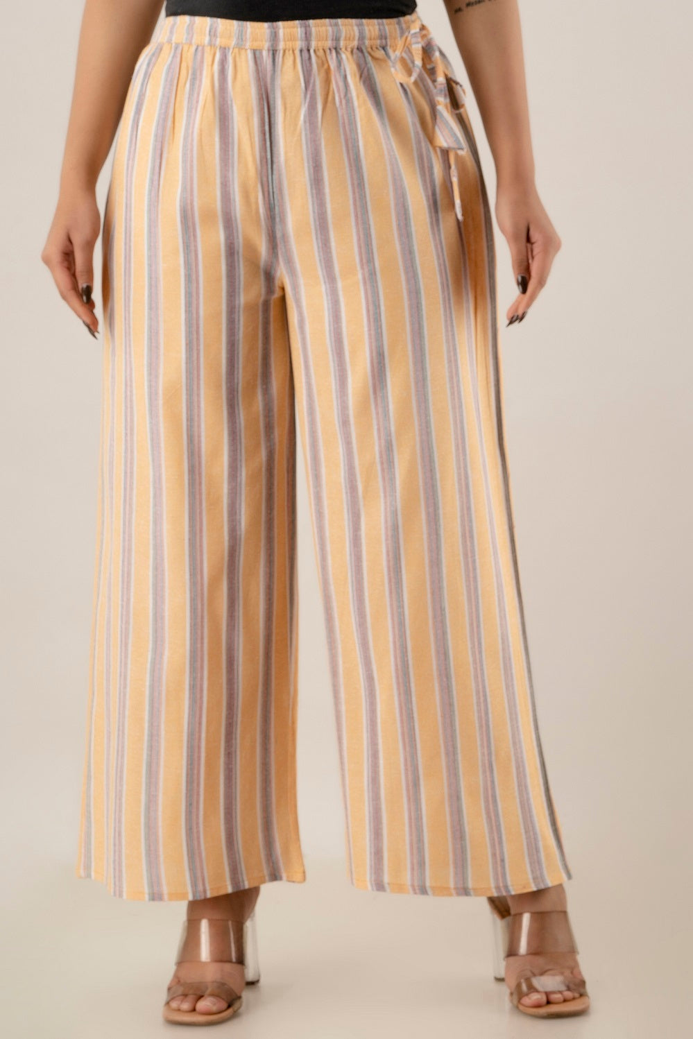 KANCHUK KHADI YELLOWLI PALAZZOS