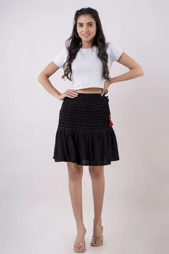 KANCHUK CE SHORT SKIRT BLACK