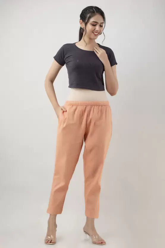 KANCHUK CHECK PRINT COTTON PANTS