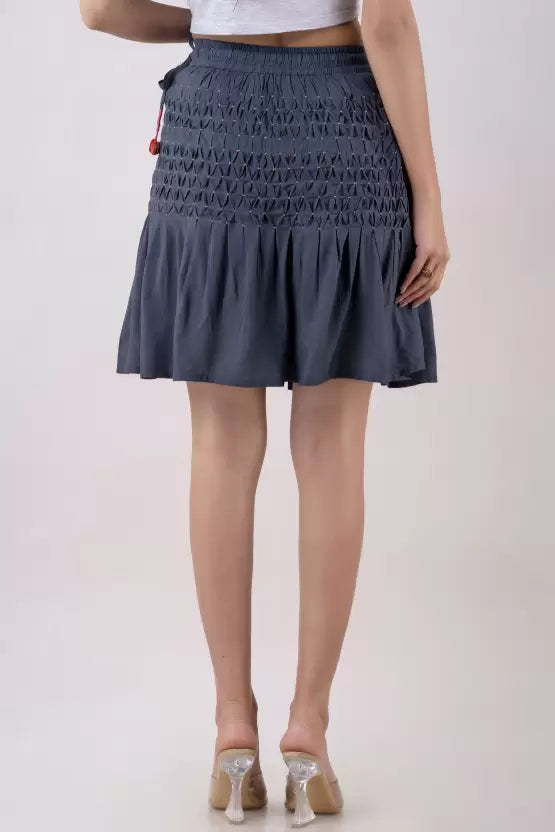 KANCHUK CE  SHORT SKIRT GREY