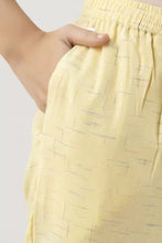 KANCHUK CHECK PRINT COTTON PANTS