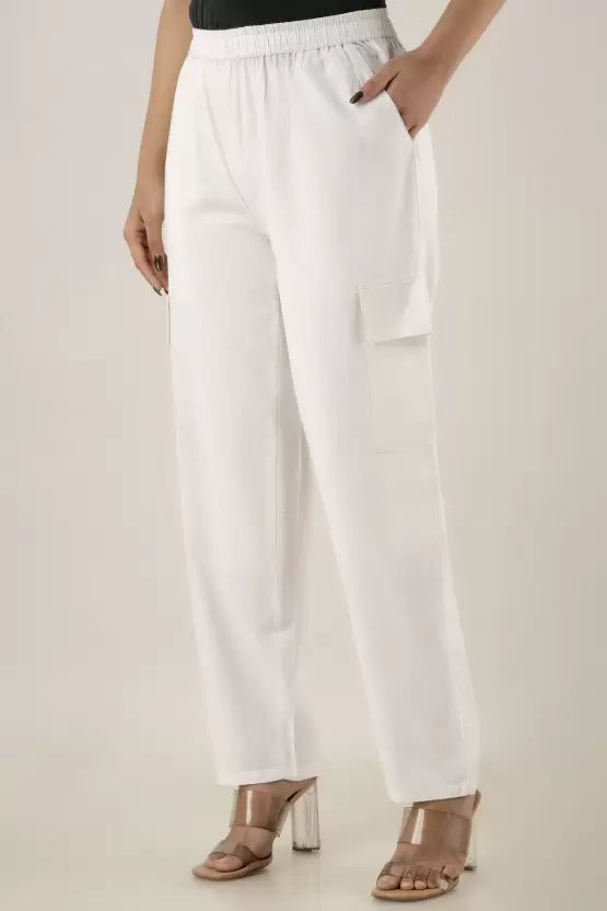 KANCHUK CARGO WHITE PANTS