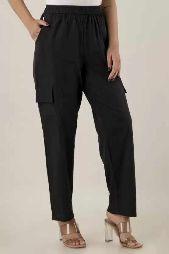 KANCHUK CARGO BALCK PANTS