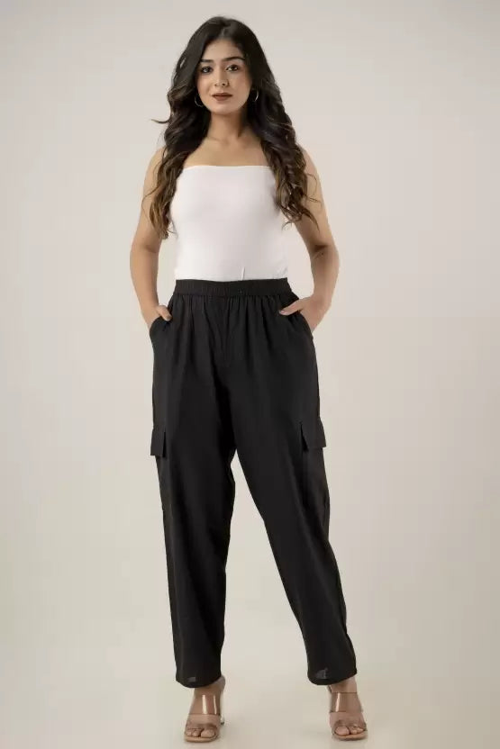 KANCHUK CARGO BALCK PANTS