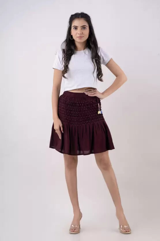 KANCHUK CE SHORT SKIRTS PURPLE