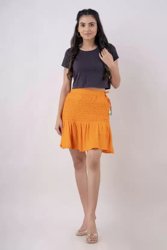 KANCHUK CE SHORT SKIRT ORANGE